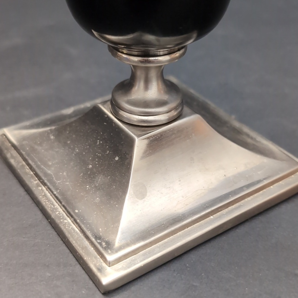 Vintage Partylite Elegant Black and Silver Candle Holder. - Picture 4 of 8